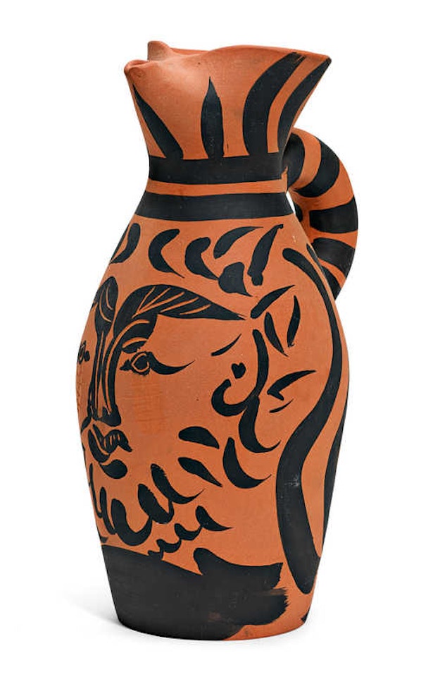 Yan le barbu; Jug by Pablo Picasso