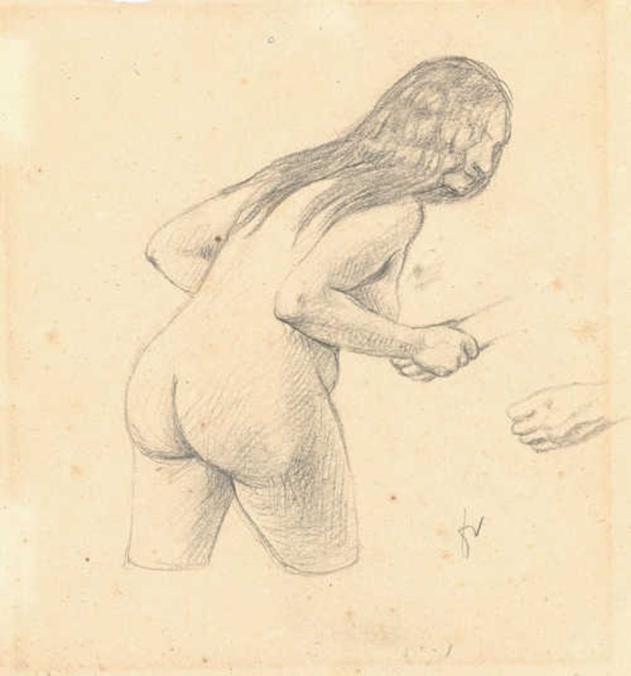 Study for "Trois Femmes et une petite fille jouant dans l"eau" by Félix Vallotton