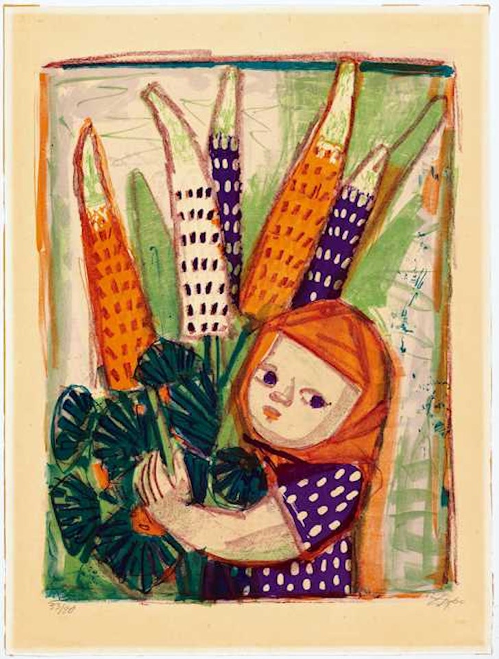 Kind mit Lupinen by Otto Dix