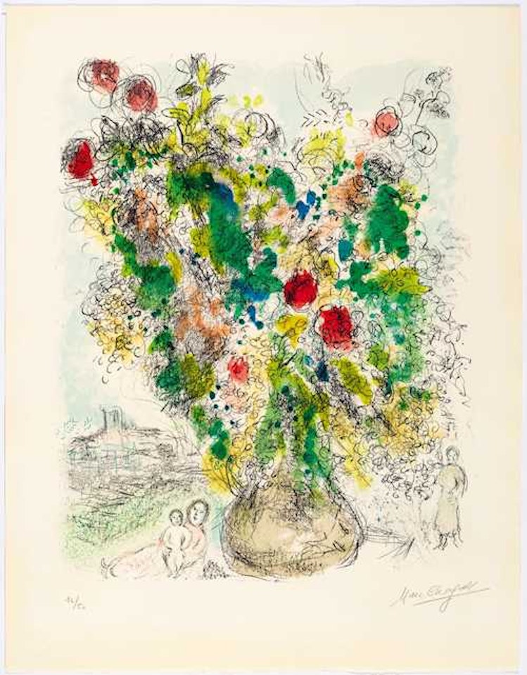 Roses et Mimosa by Marc Chagall