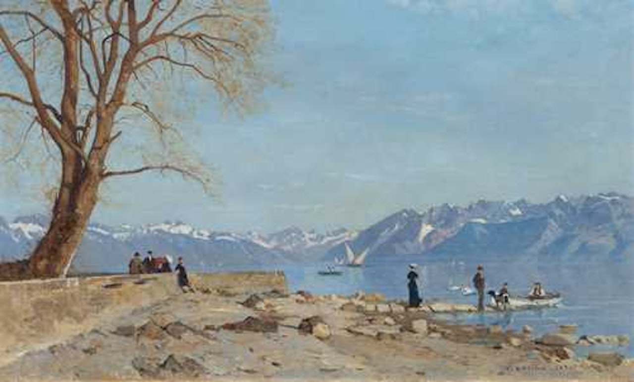 Le Grand Lac vu du quai d"Ouchy by François Bocion