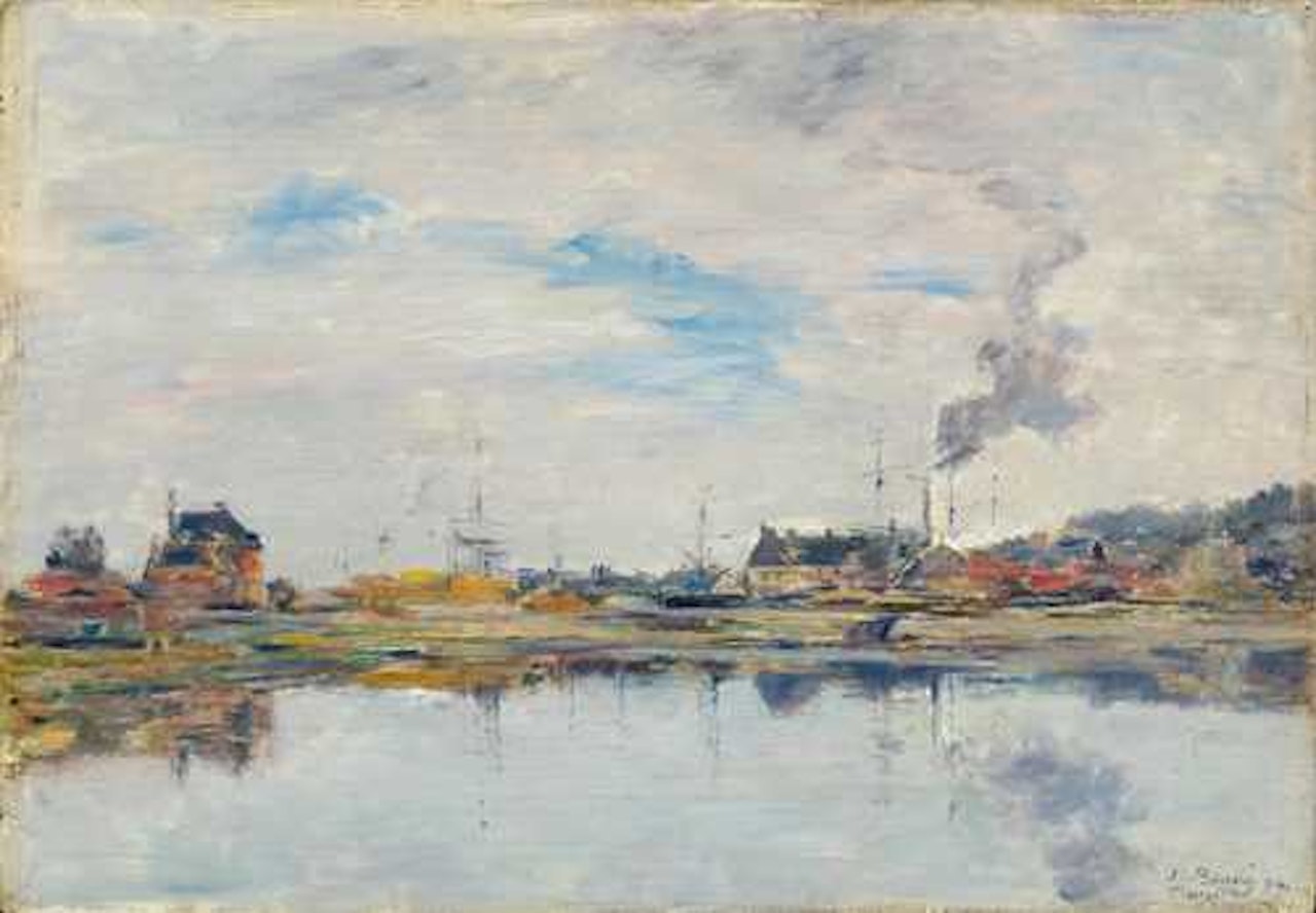 La retenue à Trouville by Eugène Boudin