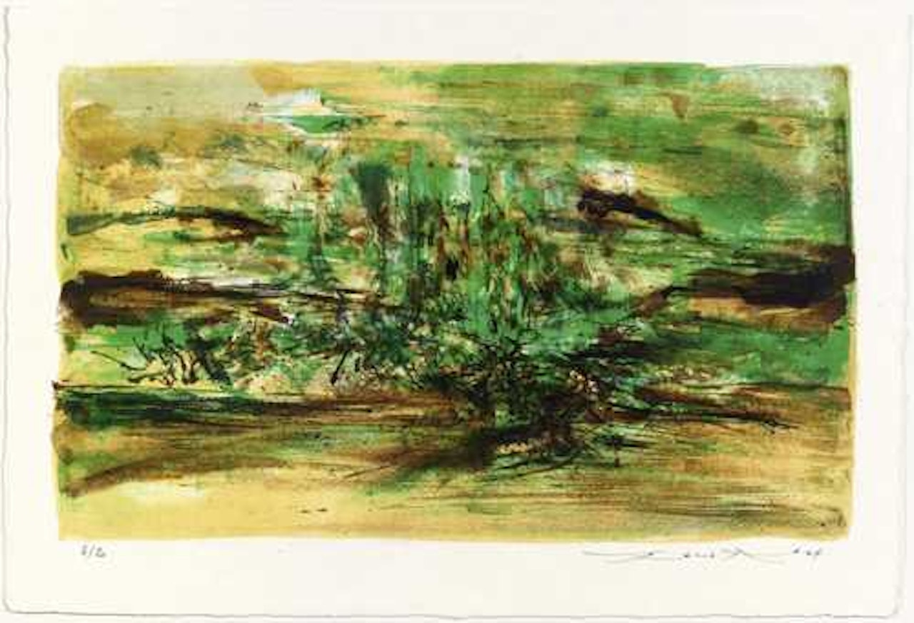 Composition en vert by Zao Wou-Ki