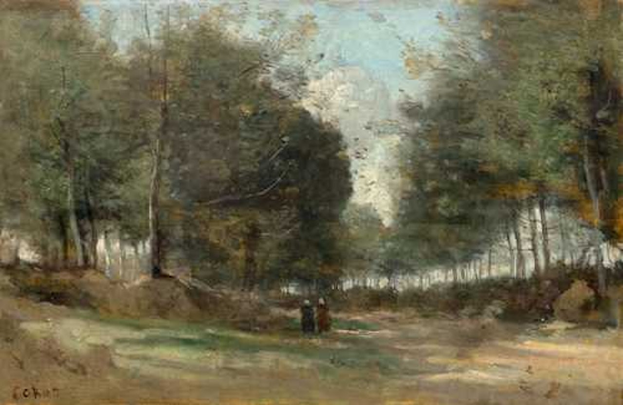 Ville d"Avray. Allée sous bois by Jean Baptiste Camille Corot