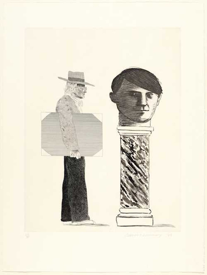 The student: homage to Picasso by David Hockney