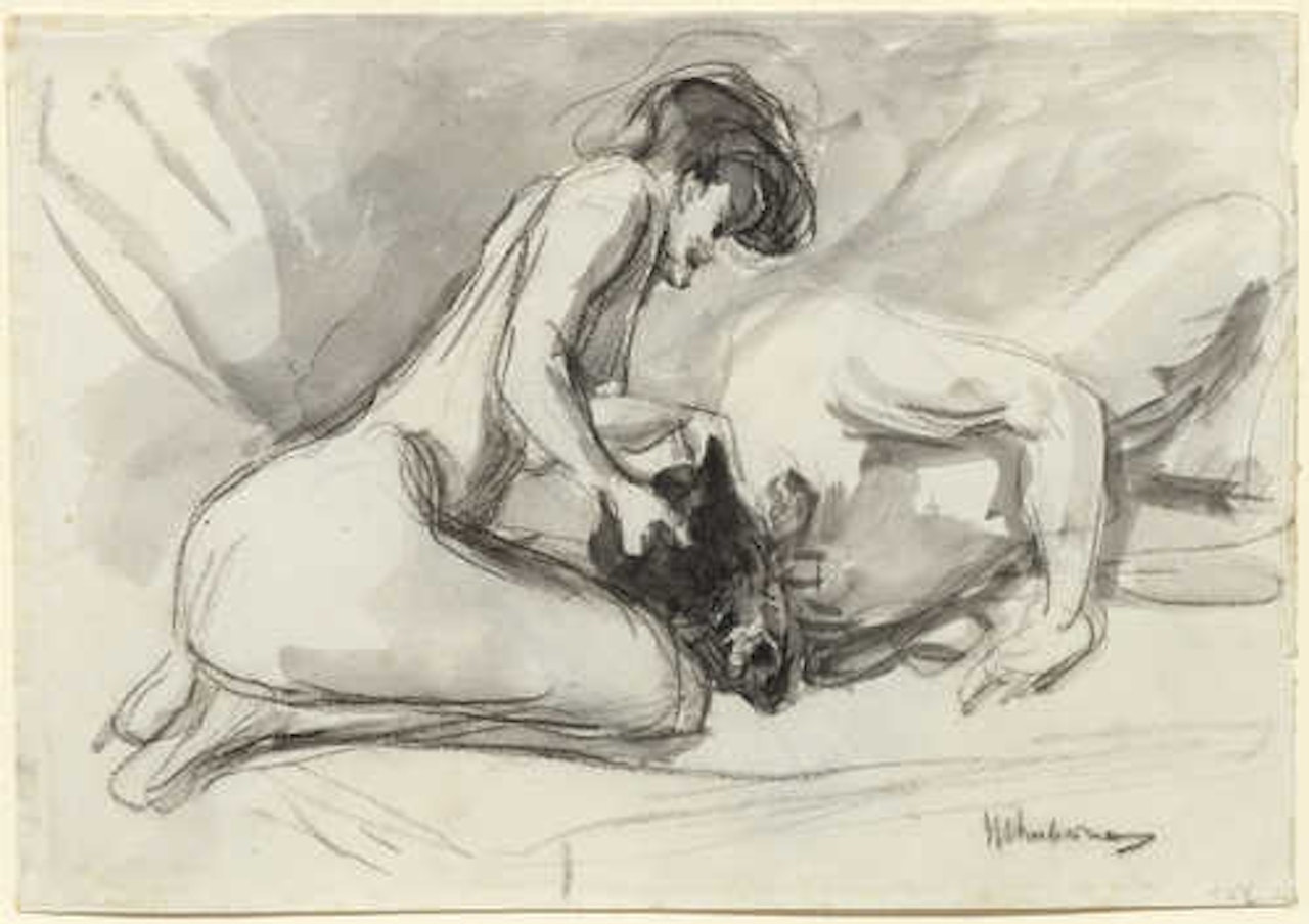 Study for Samson and Delilah by Max Liebermann