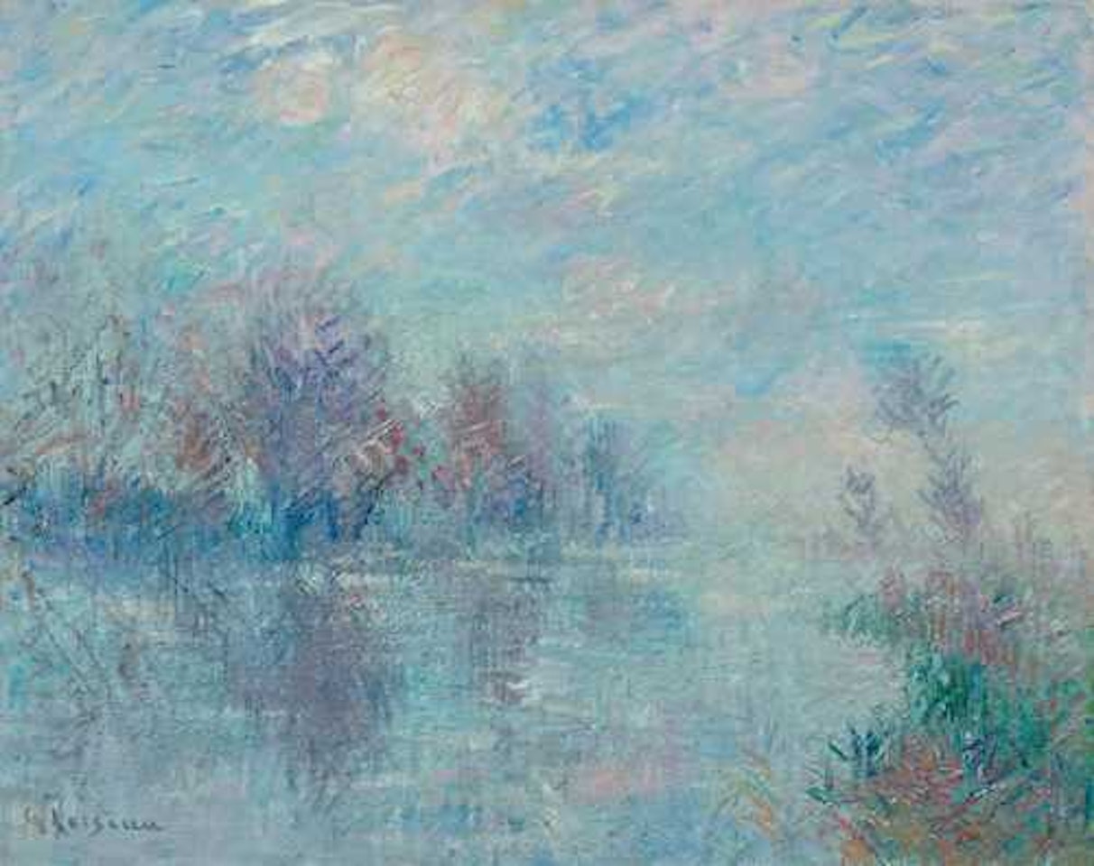 The river Eure in winter by Gustave Loiseau