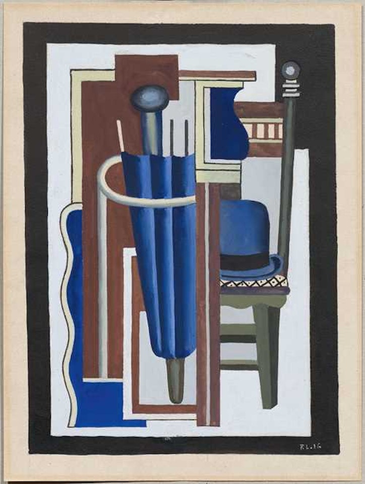 Nature morte au parapluie et au chapeau melon by Fernand Leger