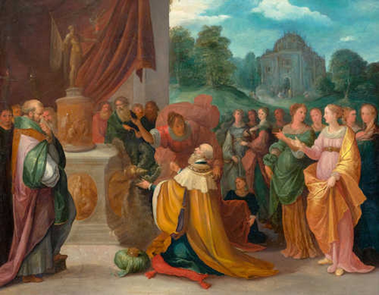 The idolatry of Salomo by Frans Francken II