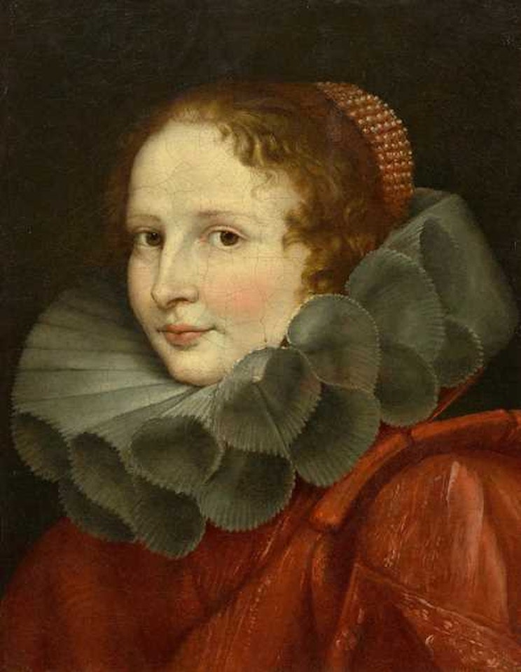 Portrait of an Italian noblewoman. by Anthony van Dyck
