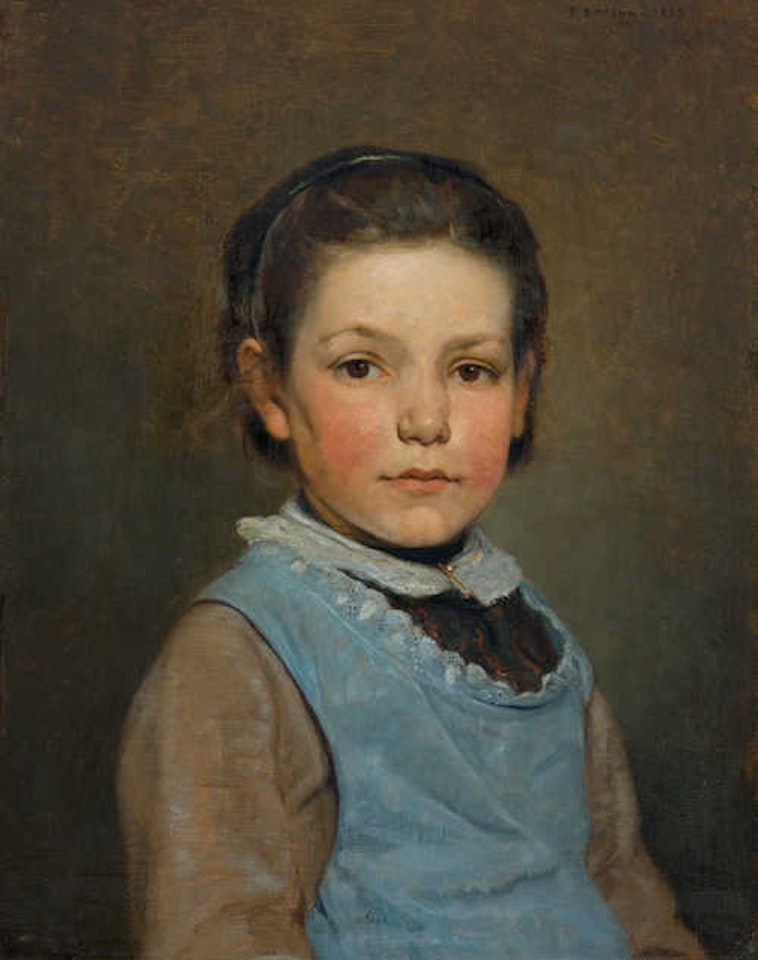 Portrait of a girl by François Bocion