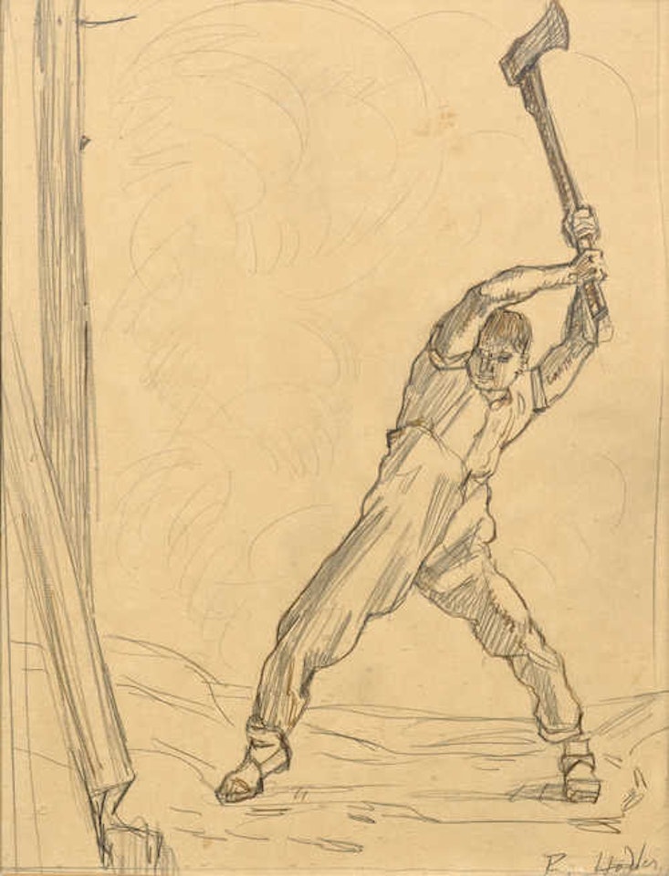Der Holzfäller by Ferdinand Hodler
