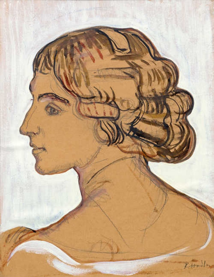 Portrait of an unknown sitter. by Ferdinand Hodler