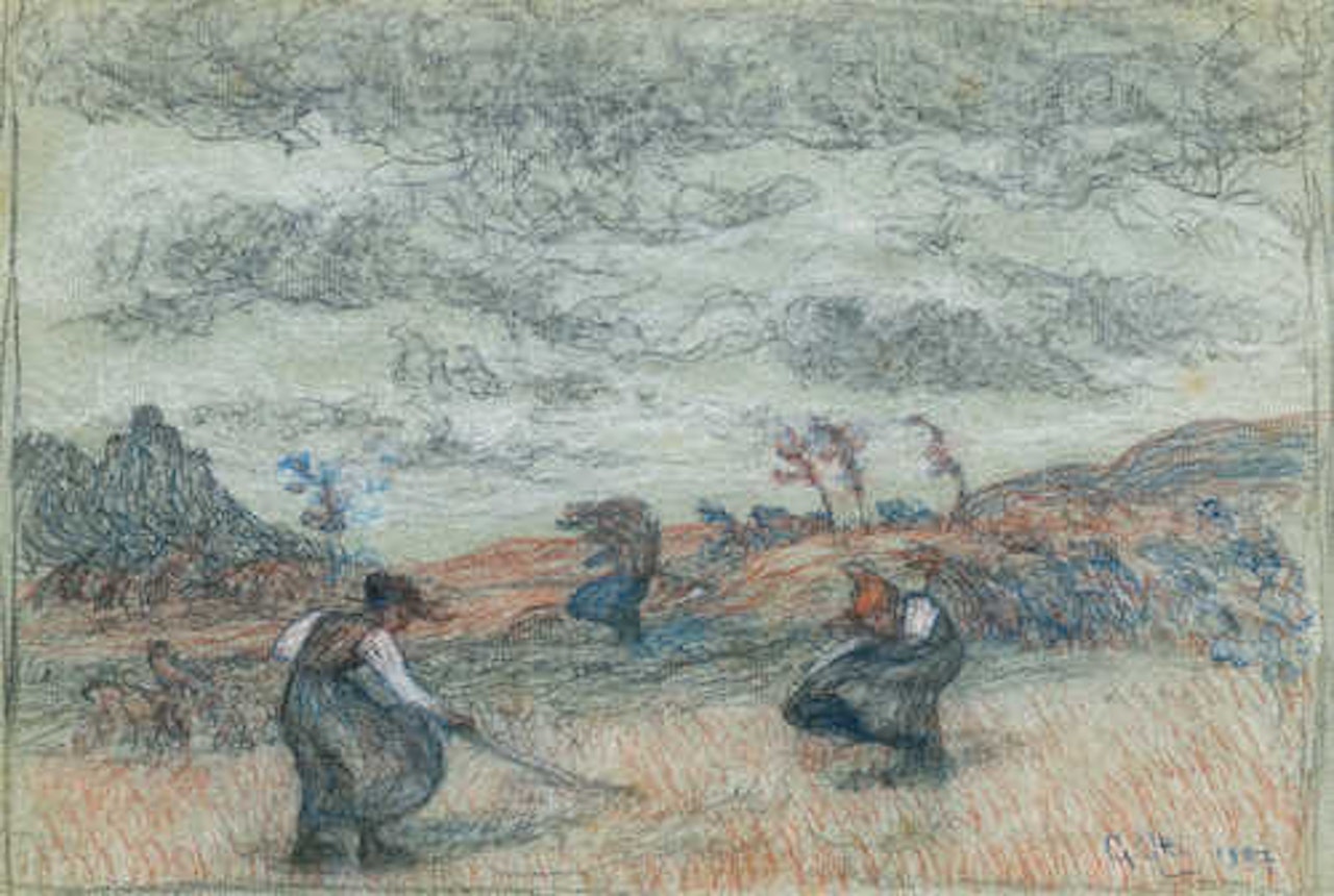 Heuerinnen bei Stampa (Hay harvesters near Stampa) by Giovanni Giacometti