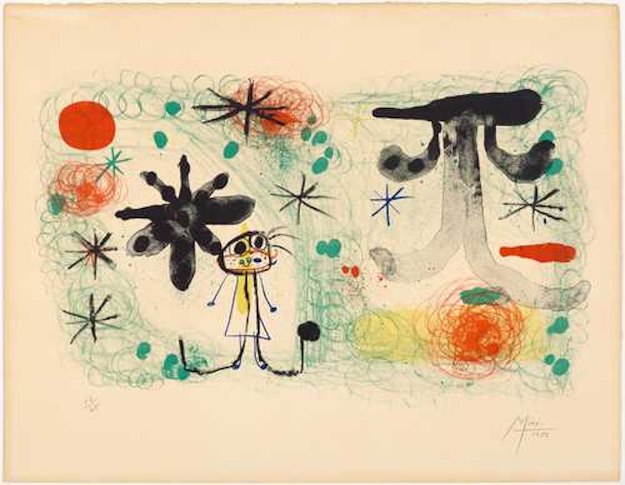 Personage dans un jardin IV by Joan Miró