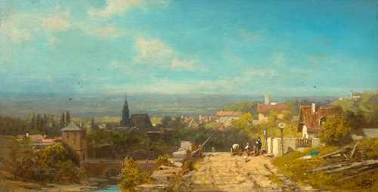 Before the town by Carl Spitzweg
