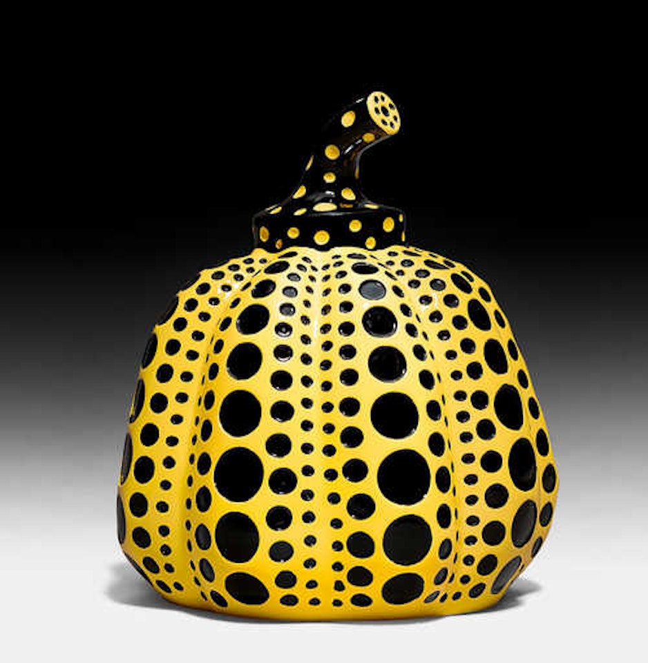 Pumpkin (yellow/black) by Yayoi Kusama