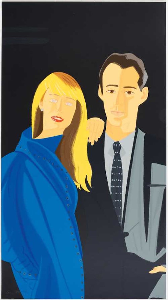 David Salle and Janet Leonard by Alex Katz