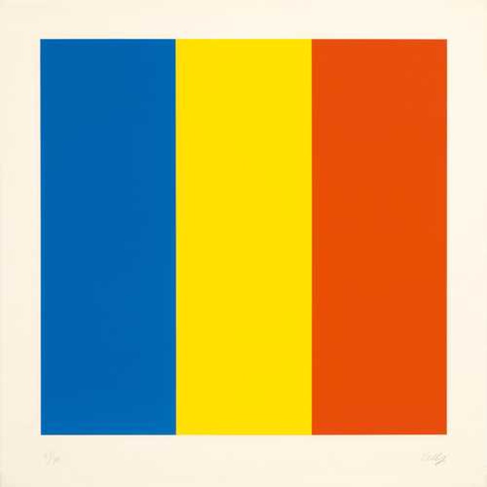 Blue Yellow Red by Ellsworth Kelly