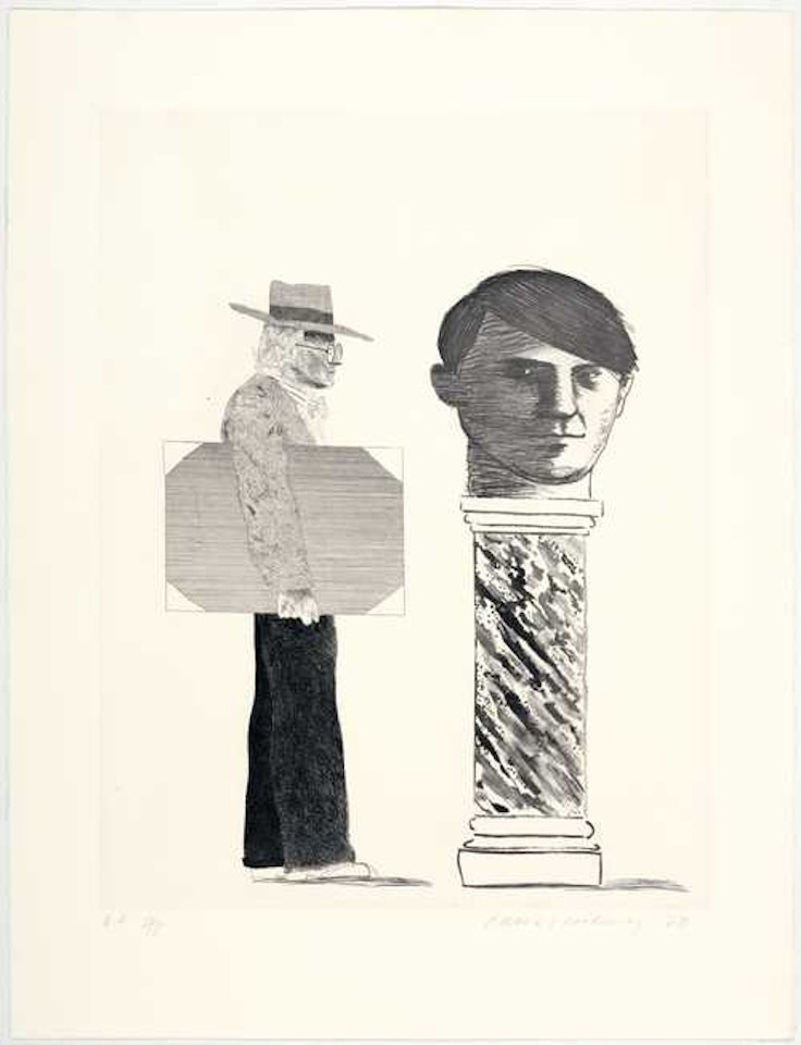 The student: homage to Picasso by David Hockney