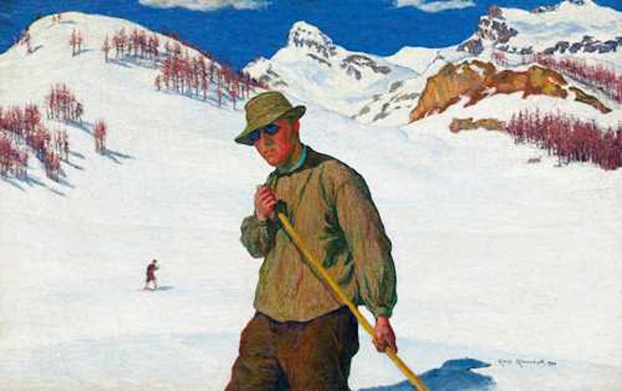 Skier by Giovanni Giacometti