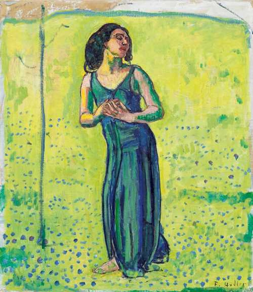 Schreitende. (figure stepping) by Ferdinand Hodler
