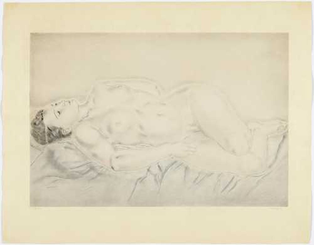 Nu étendu by Leonard Tsuguharu Foujita