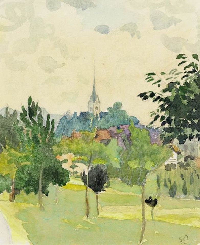 View of Kirchberg by Cuno Amiet