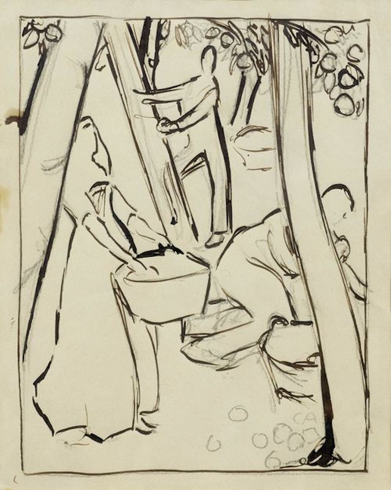 Apple harvest by Cuno Amiet