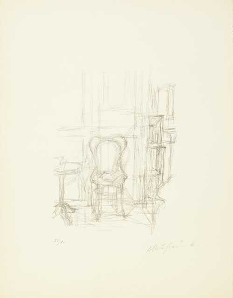 Chaise et guéridon by Alberto Giacometti