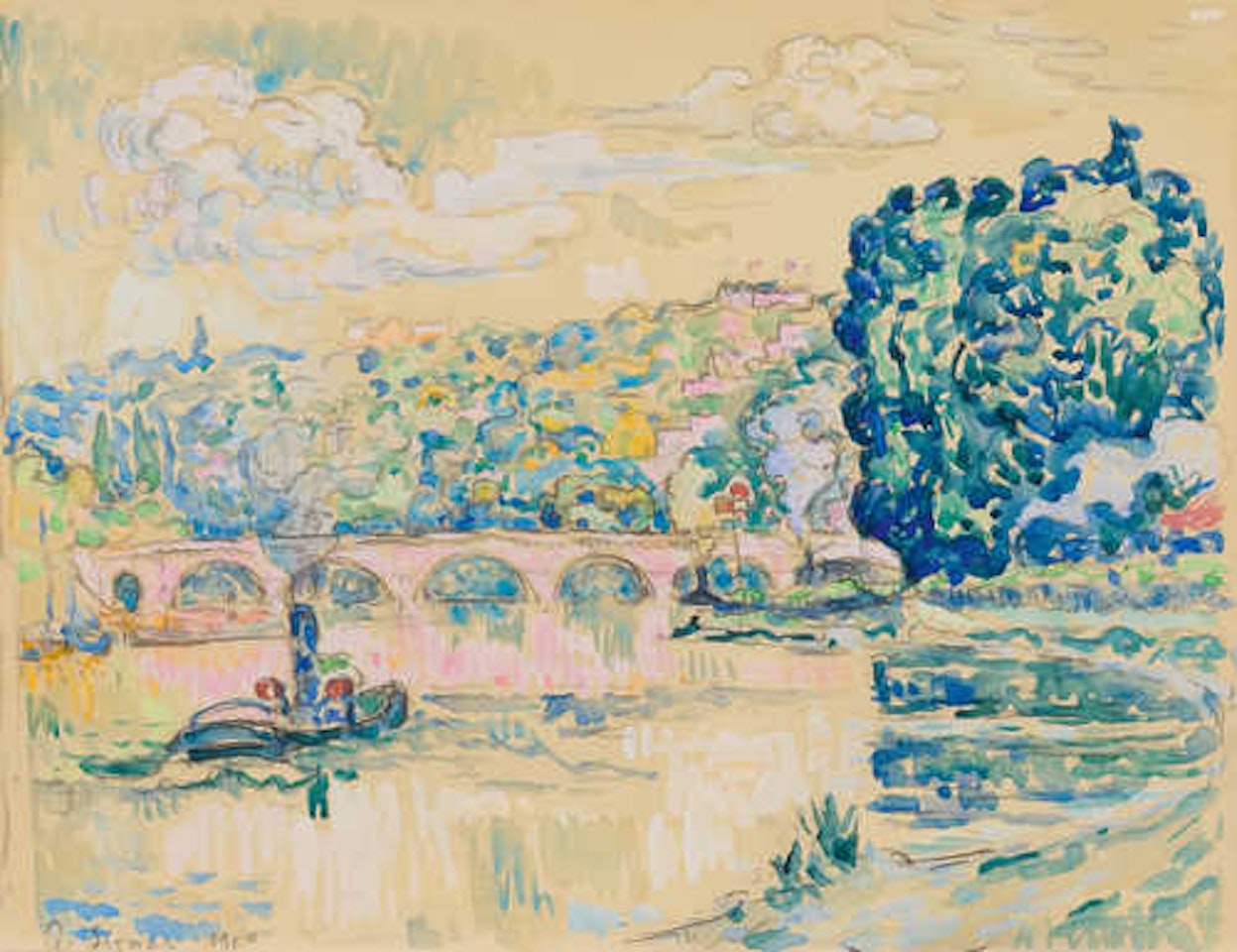 Le Pont de Sèvres by Paul Signac
