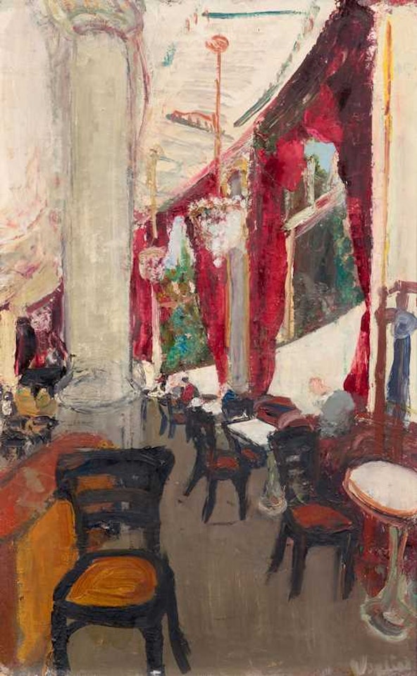 Café Terrasse in Zürich by Willy Guggenheim Varlin