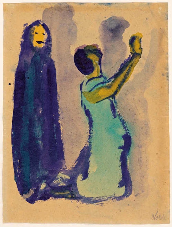 Gretchen und Geist (Gretchen and ghost) by Emil Nolde