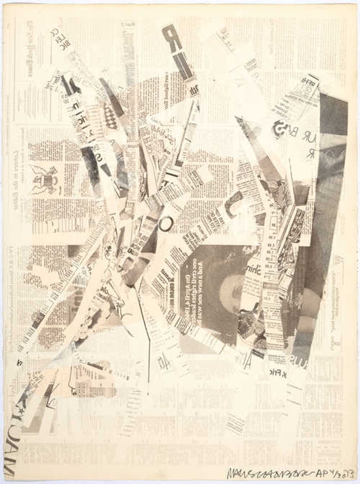 Hommage à Picasso by Robert Rauschenberg