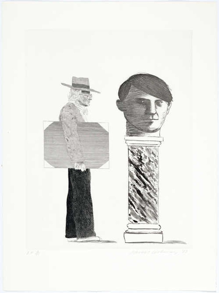 The student: homage to Picasso by David Hockney