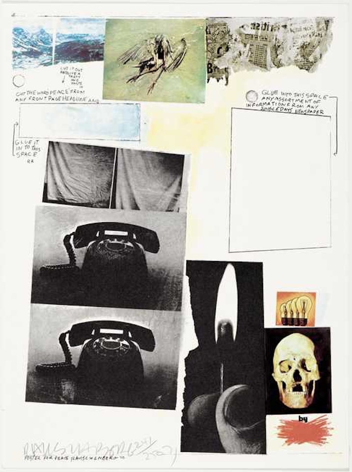 Poster for peace by Robert Rauschenberg