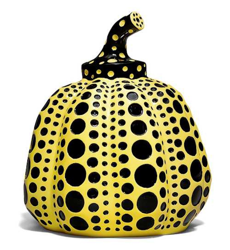 Pumpkin (yellow/black) by Yayoi Kusama