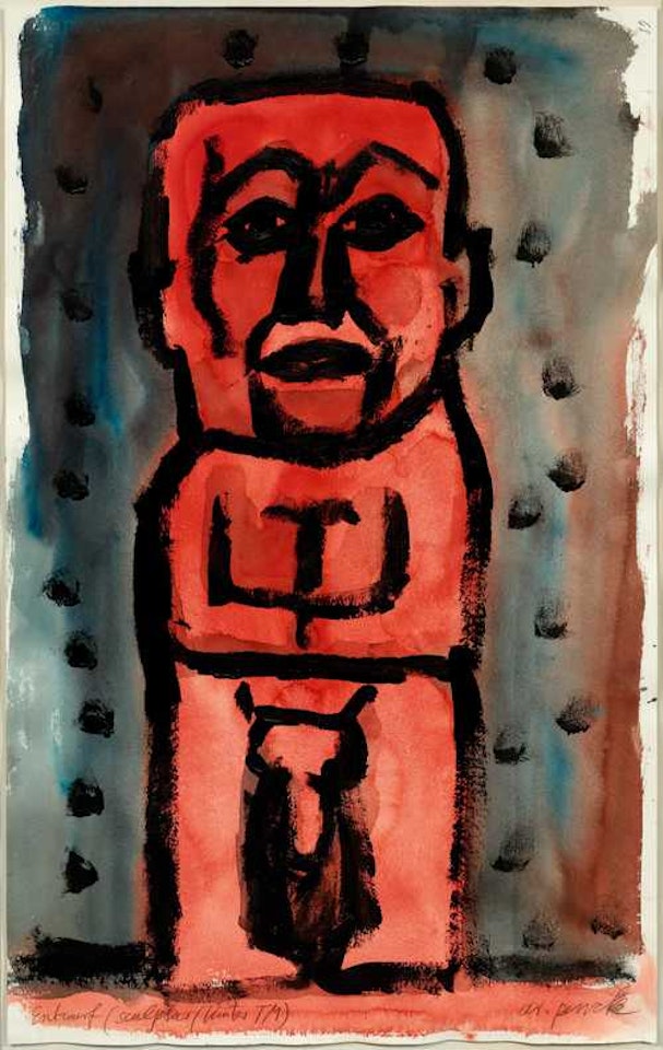 Entwurf (sculptur/hinten TM) by A.R. Penck