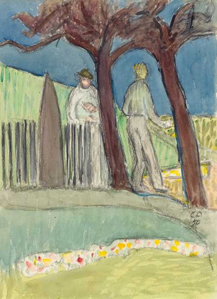 In the garden by Cuno Amiet