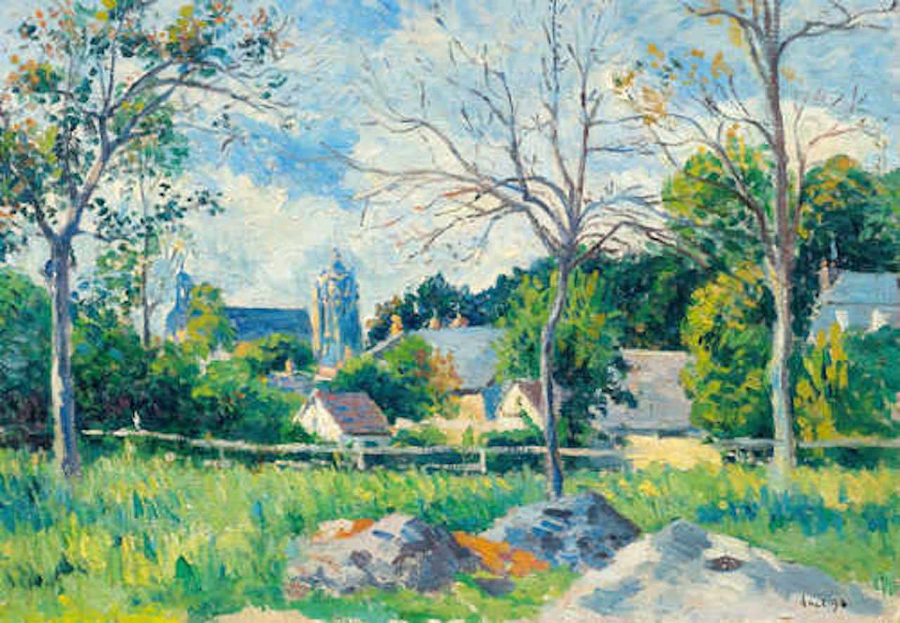 Le Village à travers les Arbres by Maximilien Luce
