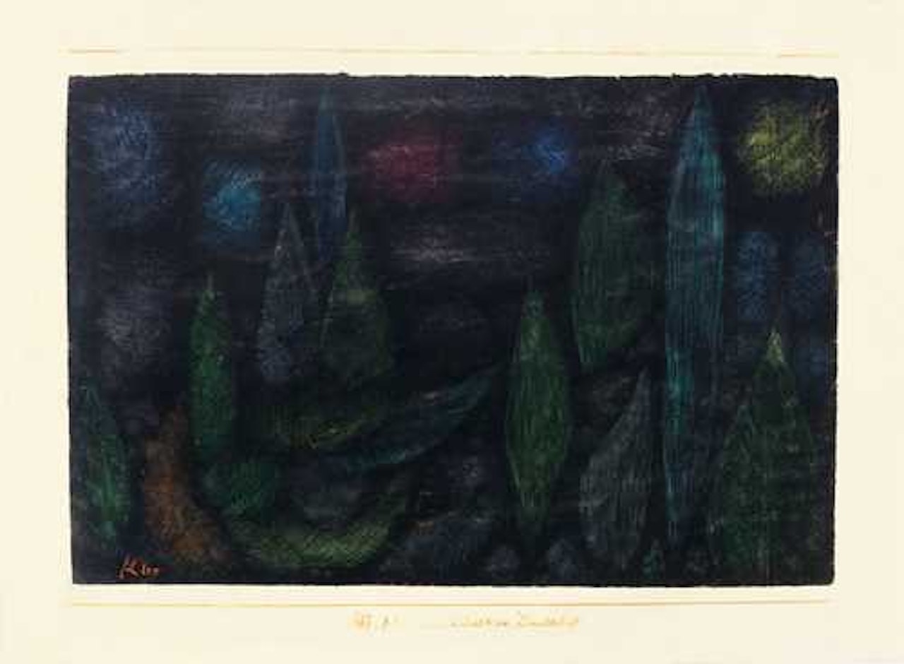 Nächtliche Landschaft (Nocturnal landscape) by Paul Klee