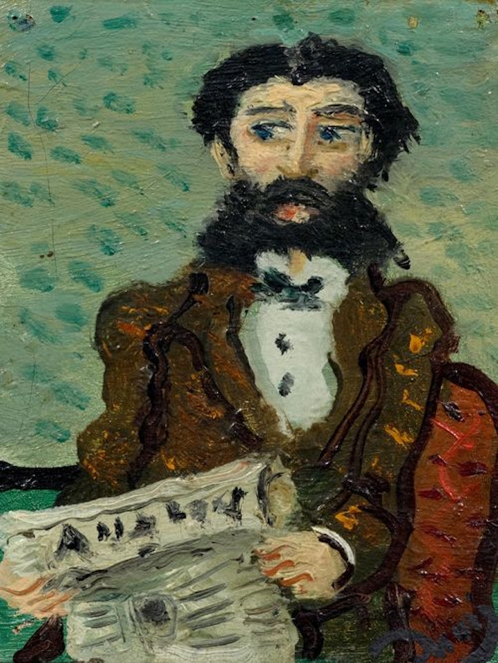 L"homme au journal by Andre Derain