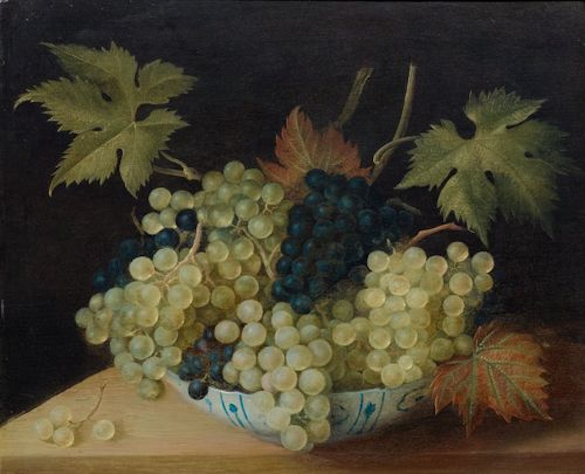 Still-life with grapes. by French School