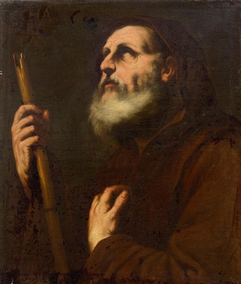 Saint Francis of Paola. by Circle of Luca Giordano