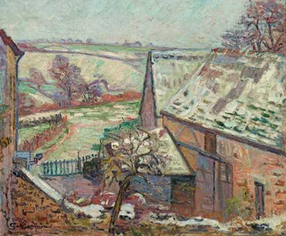 Crozant, première neige by Armand Guillaumin