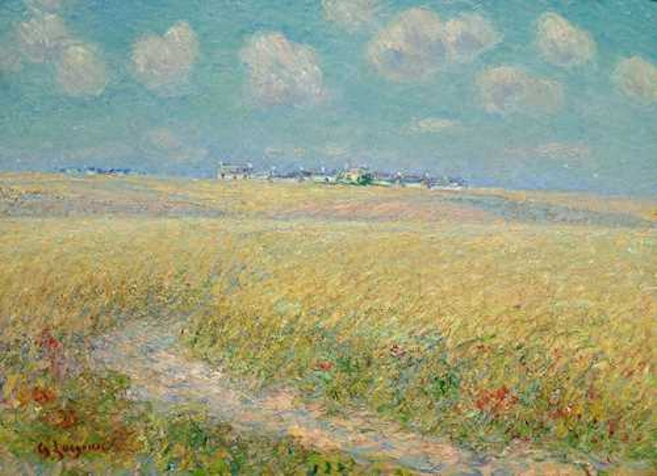 Champs de blé. by Gustave Loiseau