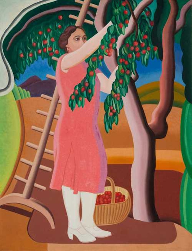 Femme au cerisier by Auguste Herbin