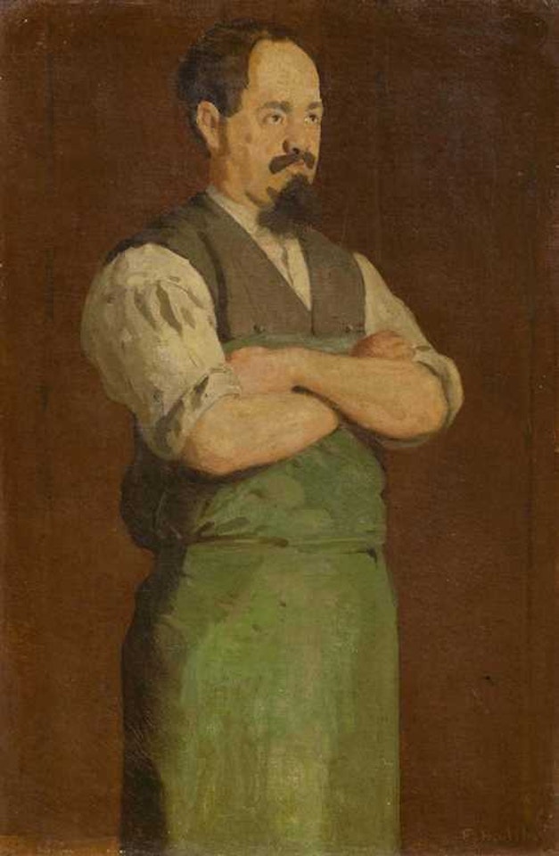 Der Schuhmacher, Onkel Neukomm by Ferdinand Hodler