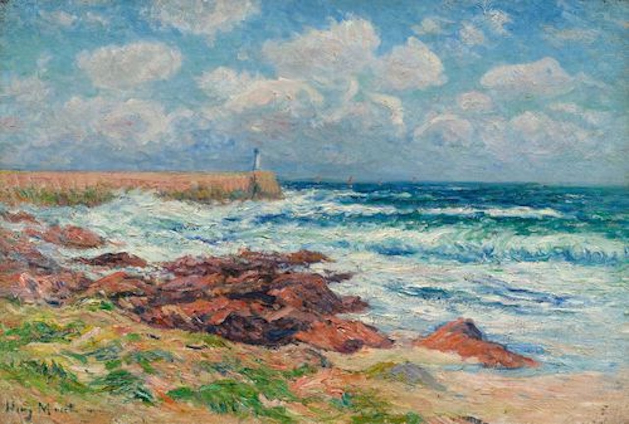 Mohle des Hafens von Audierne by Henry Moret