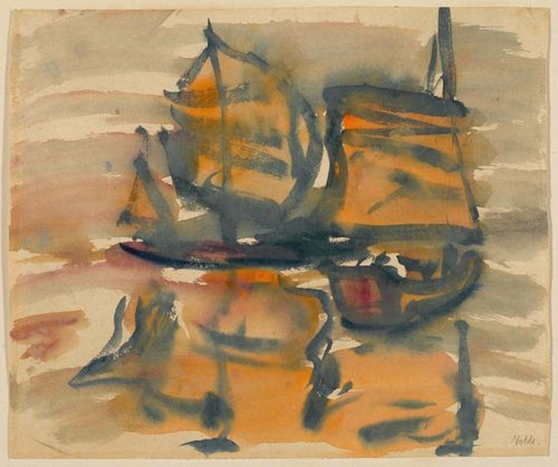 Chinesische Dschunken by Emil Nolde